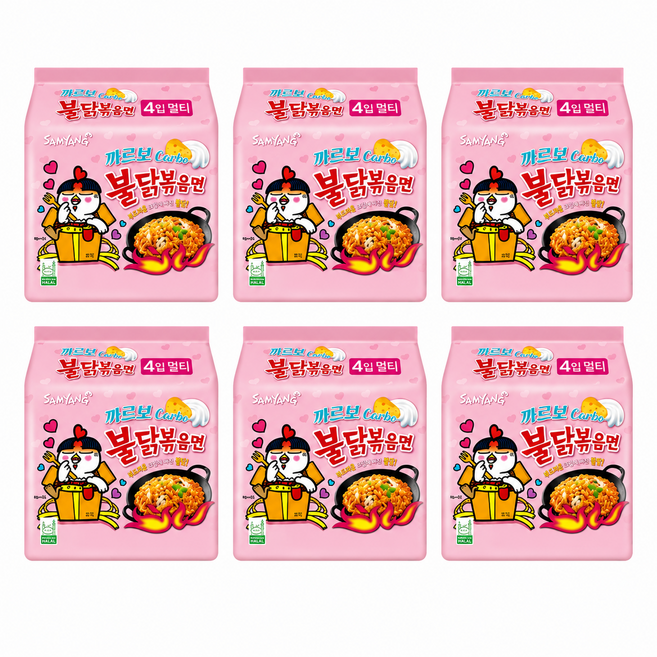 불닭볶음면 까르보 130g, 24개