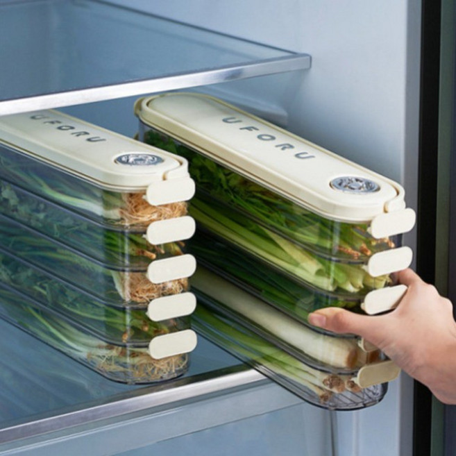 에코리브 냉장고 긴 야채 구분 보관함, 330x90x190mm, 1세트