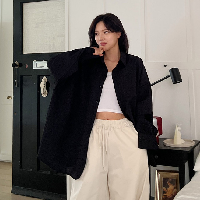 [SS올핏신상+/5XL] 여리핏보장/Calm Mood 링클 셔츠 4color