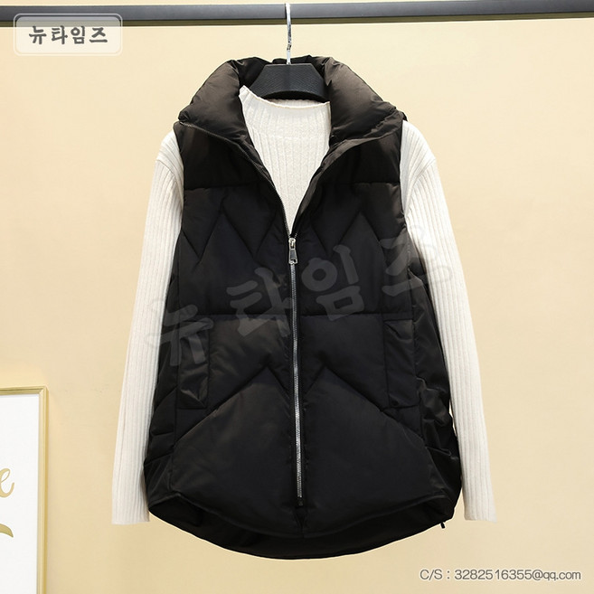 따뜻한 나시 쇼트 면 베스트녀 1T963