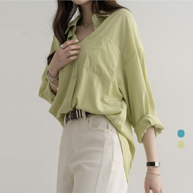 [나크21] (55~88) 부드러운 실키 러블리 셔츠블라우스 여성 빅사이즈 NK31-T-1
