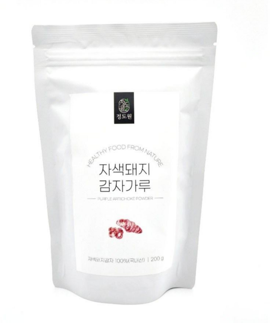 [정도원팜]생자색돼지감자 국내산 100% 정도원 자색돼지감자가루 200g, 1개