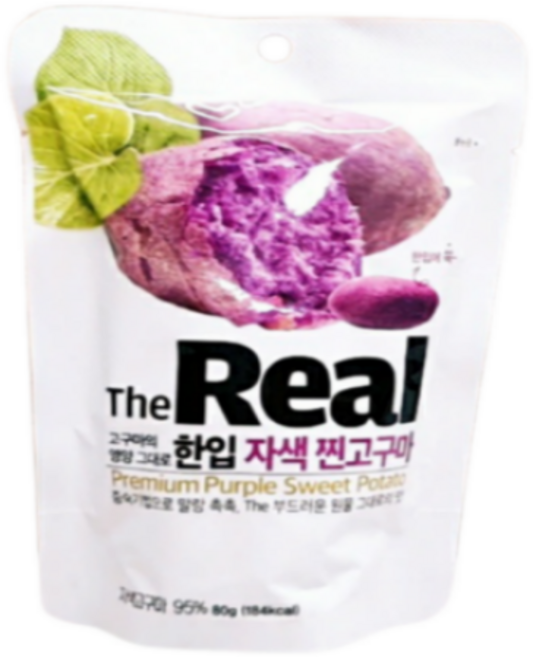 리치팜너트 한입 자색 찐고구마, 80g, 10개