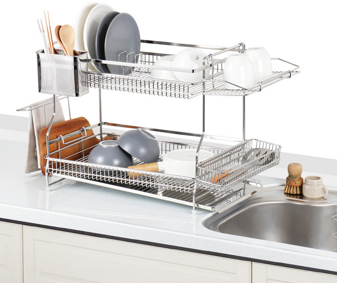 [나사] 주방싱크대 스텐 식기건조대 그릇설거지 물빠짐, 1개