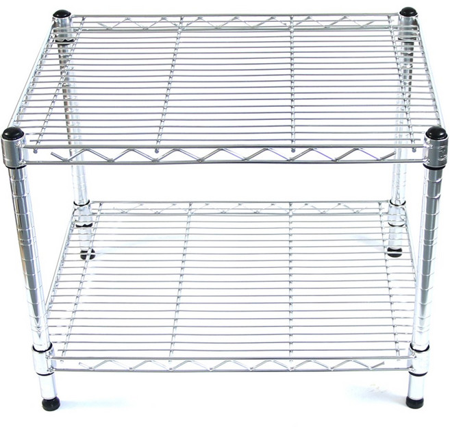 코랙코리아 철제 수납 선반 600 x 350 x 600 2단, 실버