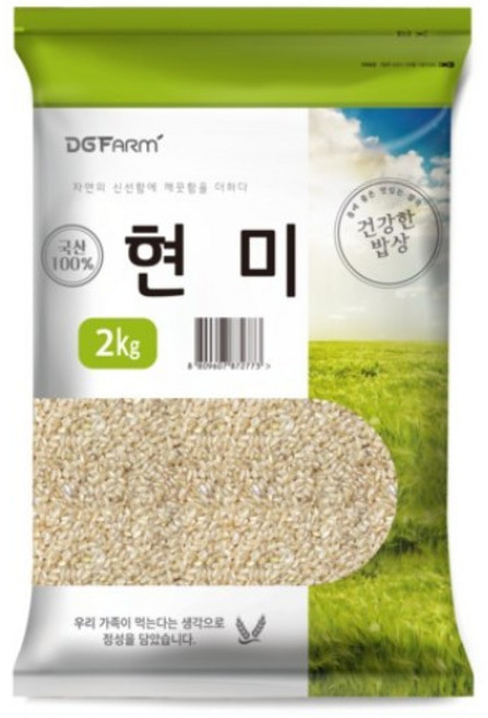 대구농산 건강한밥상 국산 현미, 2kg, 1개
