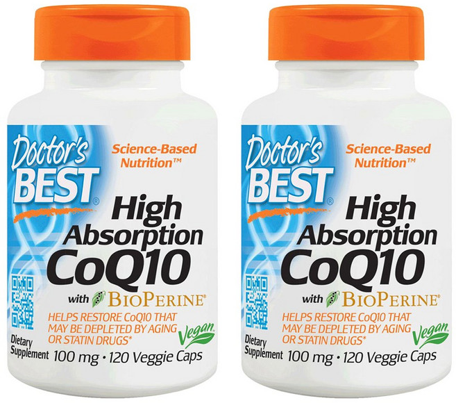 Doctor's BEST 高吸收輔酶Q10素食膠囊 100mg, 120顆, 2罐