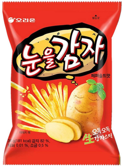 [과자먹깨비] 오리온 눈을감자 36g, 1개