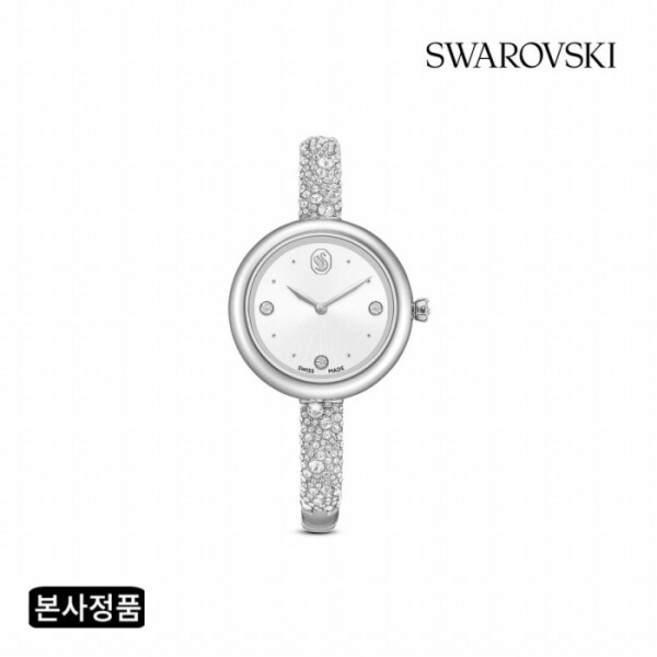 [스와로브스키] [Swiss made] Sublima bangle 실버 톤 메탈 시계 5730369