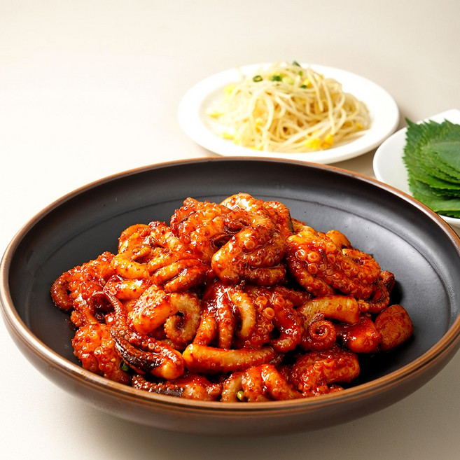 생생쭈꾸미 양념 볶음 밀키트 요리 캠핑 음식 저녁 매콤, 2개, 450g