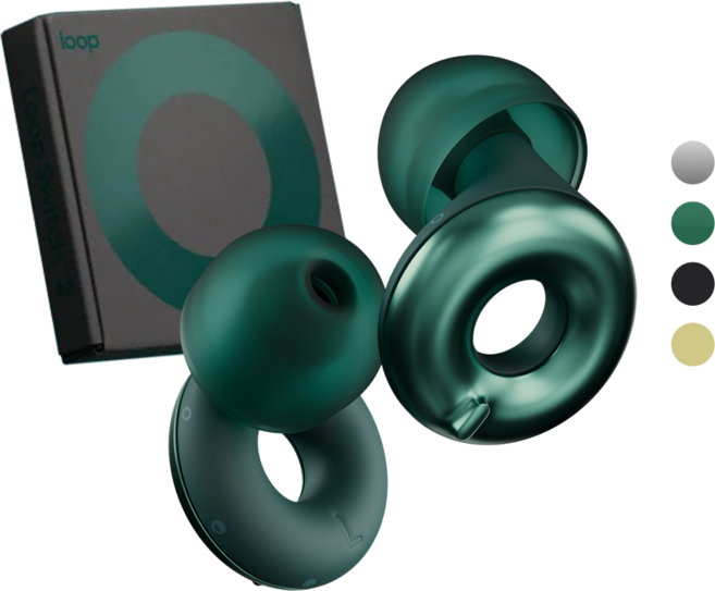 Loop 룹 이어플러그 스위치 2 층간 소음 수면 소음방지 귀마개 에메랄드, 1개, 1개입