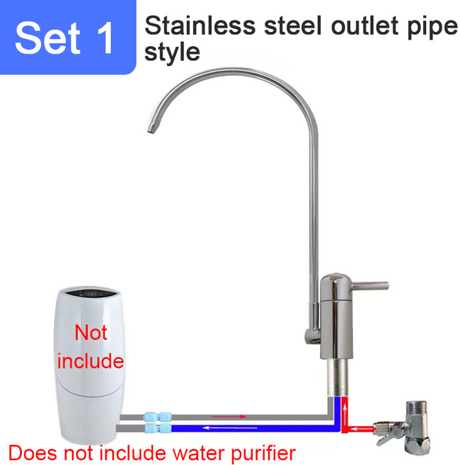 주방용품 암웨이 정수기용 RV 전기 물 필터 수도꼭지 식수 주방 360 °, [01] Set 1, 1개