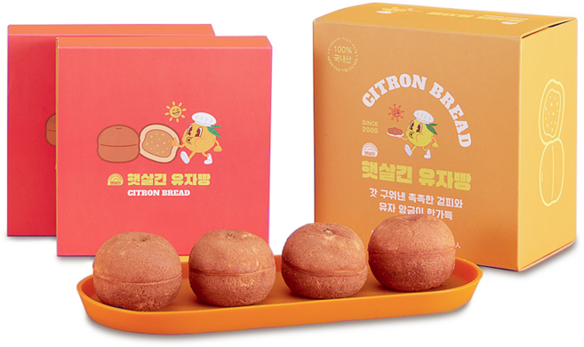 햇살긴유자빵35g x 8EA 거제유자빵 원조유자빵, 35g, 8개입