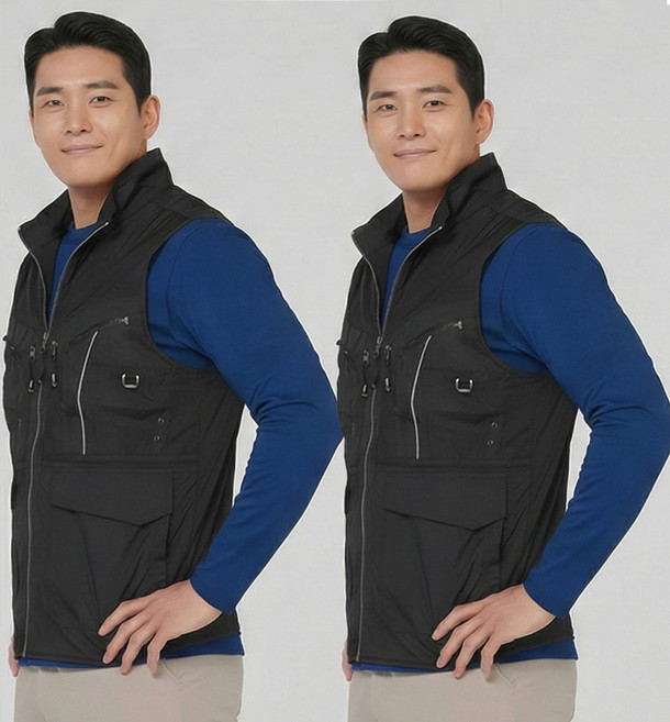 슬레진저 1+1 남녀공용 멀티 입체 포켓 메쉬 베스트