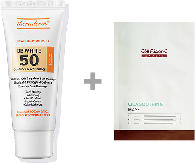 세라덤 비비 화이트 SPF50+ PA+++ 40g + 셀퓨전씨마스크, 1개