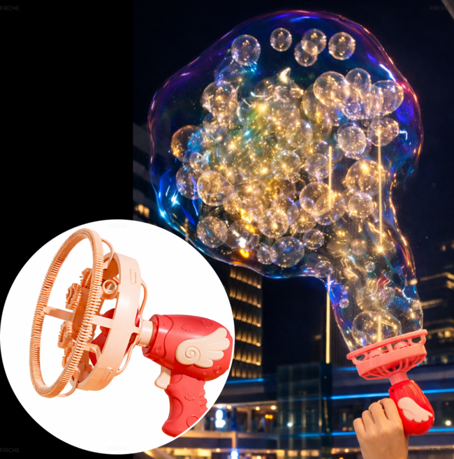 프리쉐 자이언트 자동 버블건, 1개, 블루