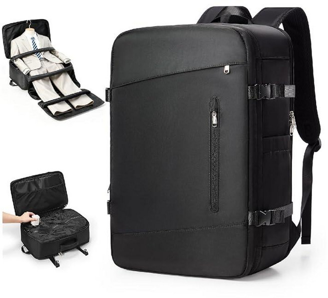 VGCUB 대형 여행 작업 비즈니스 백팩 기내용 승인 노트북 여성용 남성용 Mochila de Viaje 퓨어 핑크. 라지 389579, XL, 전기 펌프가 있는 B14-블랙