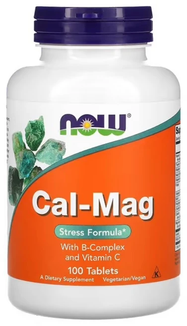 나우푸드 칼슘 마그네슘 Cal Mag Stress 포뮬라 100정, 1개 - 쿠팡