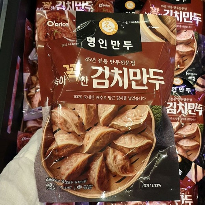 오프라이스 명인만두 김치만두, 440g, 1개