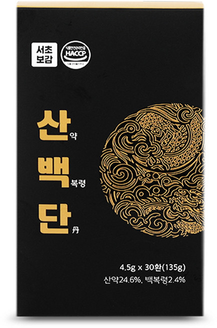서초보감 산백단 산약백복령단 산약 백복령 지황 옥죽 만삼, 30개, 4.5g