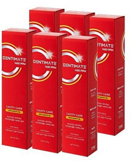크리오 크리오 덴티메이트 1450 고불소매스틱충치케어치약 150g 3+3입 1개