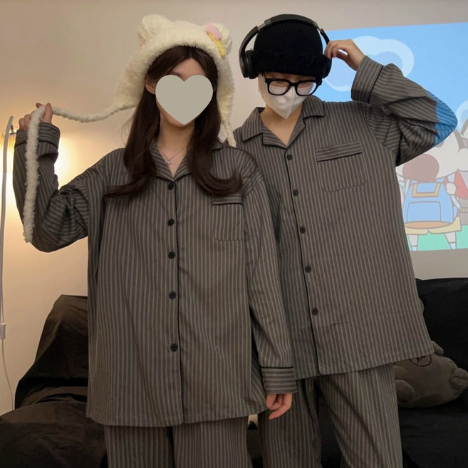 바디랜드 커플용 그레이스 파자마 세트