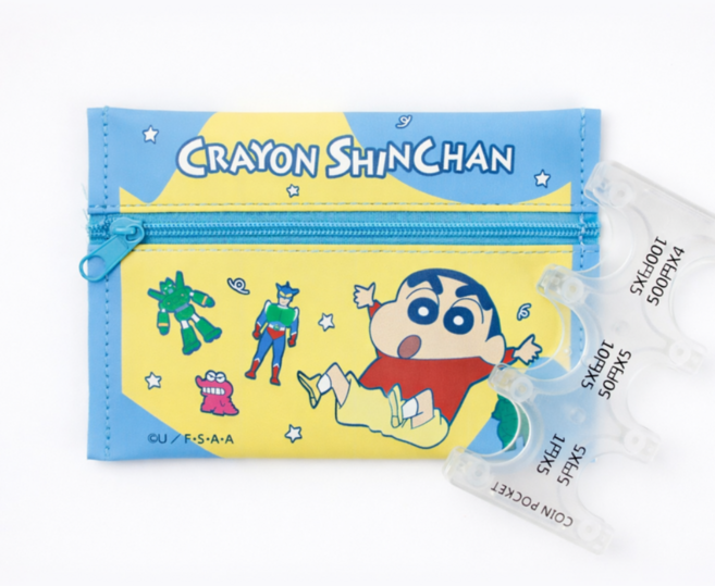 솔닷 짱구캐릭터 동전지갑 엔화동전케이스 포함