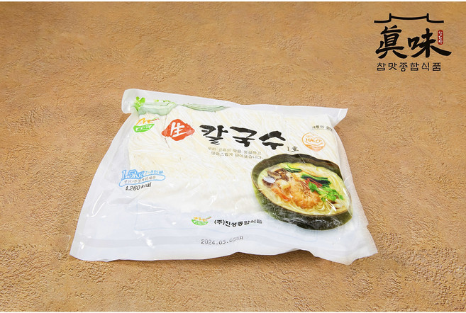 경인총판/국내제조 쫄깃쫄깃 생칼국수1호1.5kg, 1개, 1.5kg