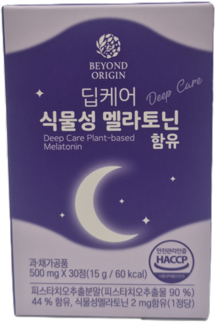 비욘드오리진 딥케어 식물성 멜라토닌 함유, 2개, 30정