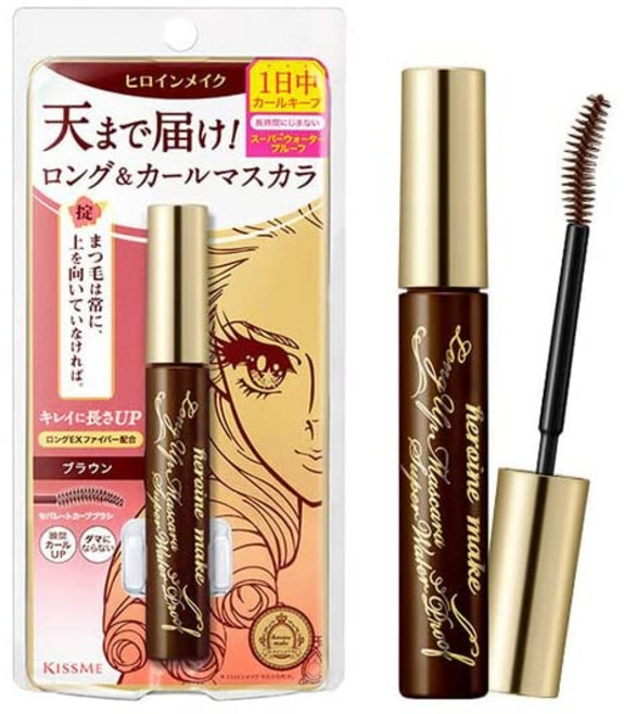 히로인 메이크업 롱 UP 마스카라 슈퍼 WP02 브라운 6그램 x 1, 1개