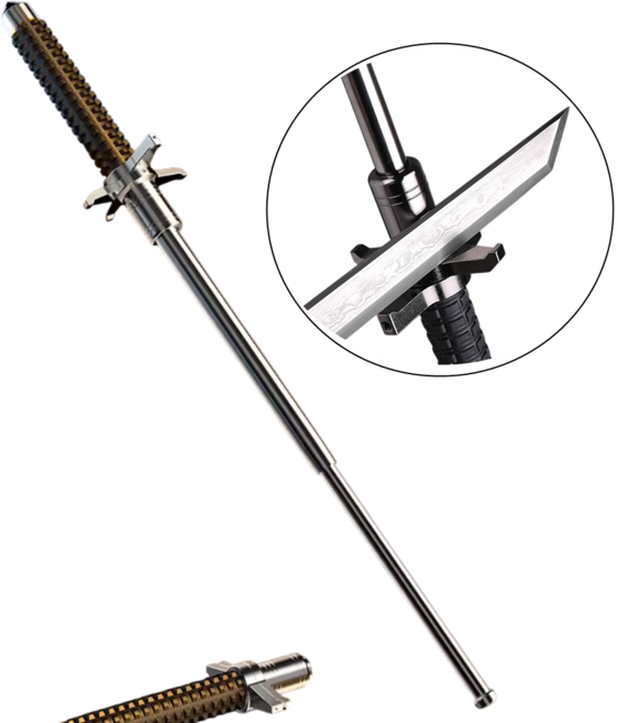 강철 호신용 삼단봉 경찰봉 진압봉 호신봉 3단봉 대형삼단봉 자기방어, 100cm, 1개