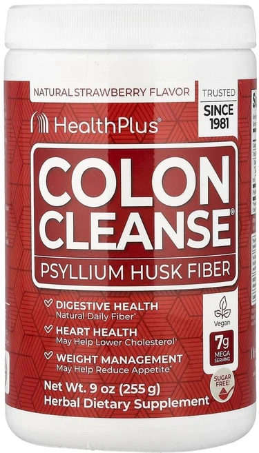 헬스 플러스 콜론 클렌즈(대장 세척) 스트로베리 Health Plus Colon Cleanse® Strawberry 255g, 1개 - 쿠팡
