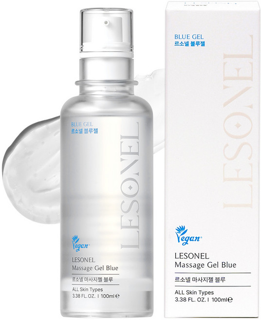 LESONEL 르소넬 블루젤 쉽게 마르지 않는 지속력 3050 부부 수용성 마사지 젤, 100g, 1개