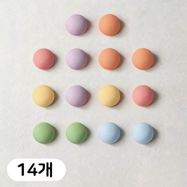 혼반홈 냉장고 자석 강력 자력 선명 컬러 자석 매트 미니 자석 냉장고 앞문 장식, 동그라미