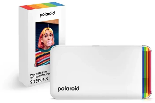 Polaroid 寶麗來 手機相片印相機 附20張相紙, 白色, 1個, HI PRINT