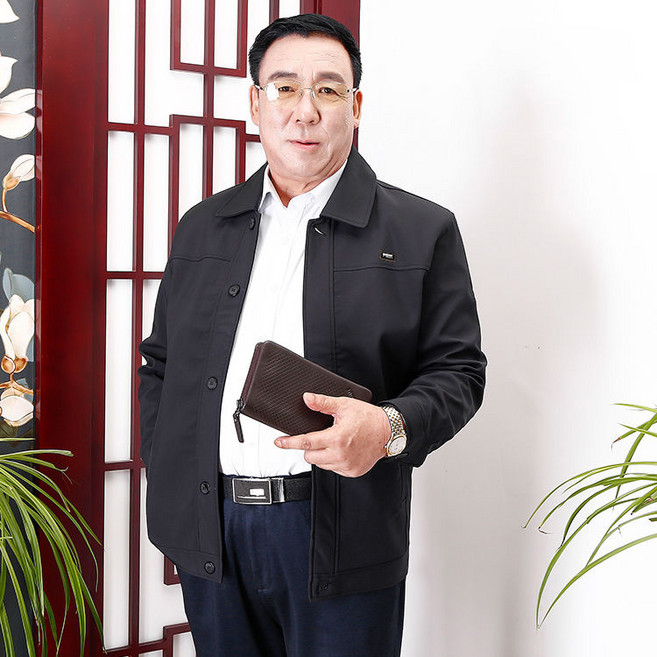 중년 남자 점퍼 봄가을 캐주얼 아빠룩 코트 춘추 루즈핏 데일리 얇은 자켓 상의 SJS