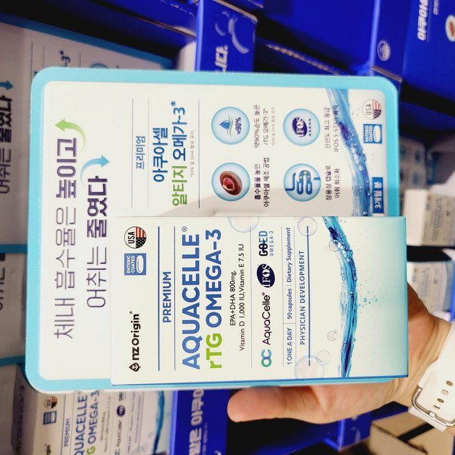 엔젯오리진 아쿠아셀 알티지 오메가3 31.5g, 30정, 3개