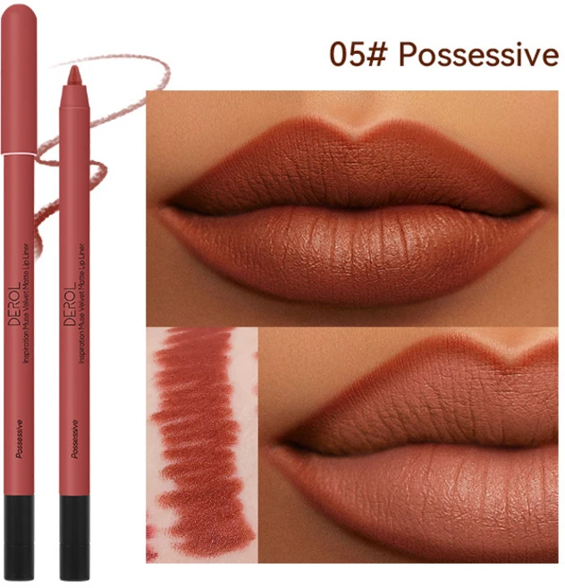 립 펜슬 워터프루프 스핀들 립라이너 지워지지않는 펜슬 립라이너, 1개, 05 - 쿠팡