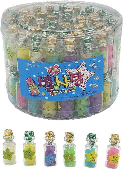 항아리속 미니 별사탕, 192g, 1개