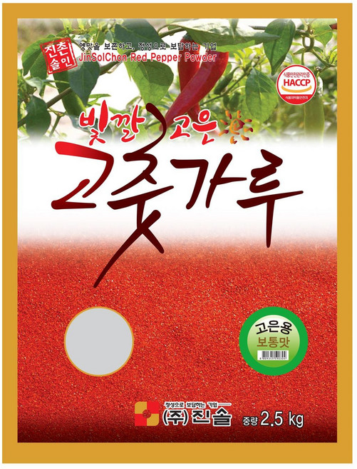 주식회사 진솔 고은용 고춧가루 보통맛 2.5KG X 4EA, 4개