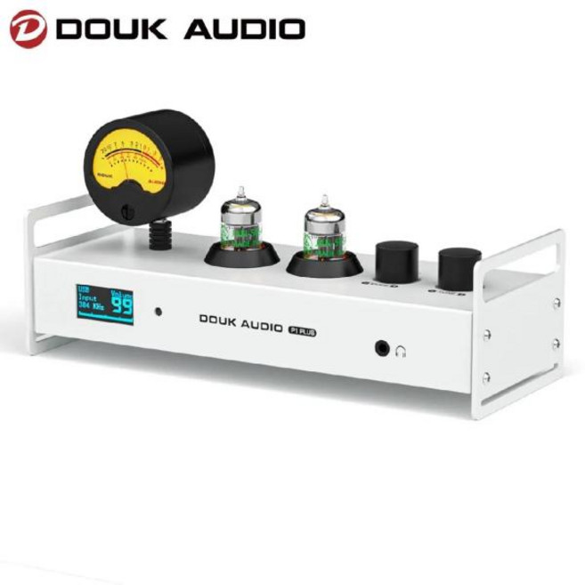 진공관 튜브 프리 앰프 Douk Audio P1PLUS Bluetooth USB DAC 헤드폰 미터 지원 DSD256 포함)