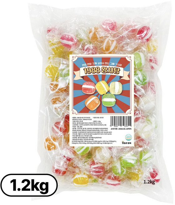 추억의 1988 왕사탕, 1개, 1.2kg