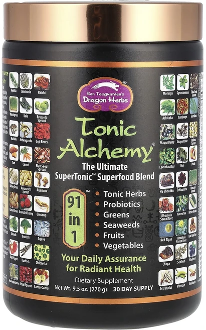 드레곤허브 Tonic Alchemy 얼티밋 슈퍼토닉 슈퍼 푸드 블렌드 270g 9.5oz, 2개 - 쿠팡