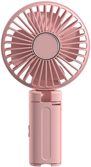 우산 선풍기 양산 쿨러 충전식 휴대용 냉각 달린 부착형 자외선차단 경량 접이식, USB, 분홍색