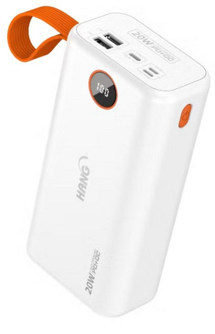 HANG 65000mAh 行動電源 PD快充 BSMI認證 全兼容, 白色