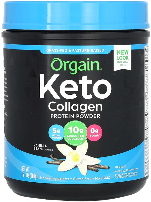 몸관리하세요 겨울입니다 Orgain 케토 콜라겐 단백질 분말 바닐라빈 400g(14.1oz) 특별관리진행, Orgain케토콜라겐단백질분말바닐라빈400g141oz, 400g, 1개 - 쿠팡