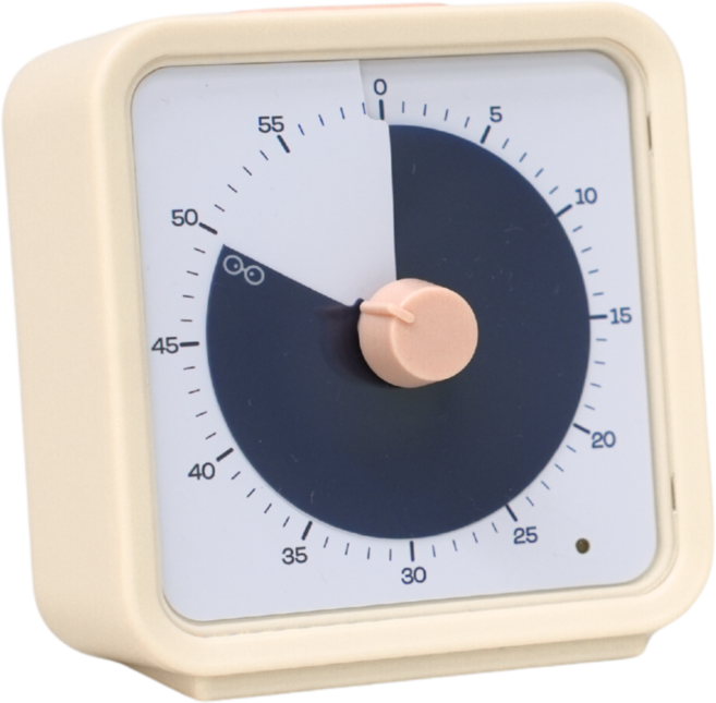 비티디 뽀모도로 타이머 스톱워치 타임워치 무소음 공부 구글 부착형 타이머, 1개, 딥포커스 네이비