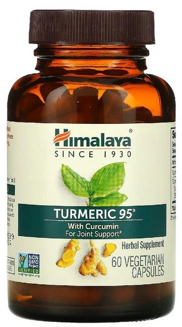 히말라야 터메릭 Turmeric 95 with Curcumin 커큐민 베지캡슐 60정 - 쿠팡