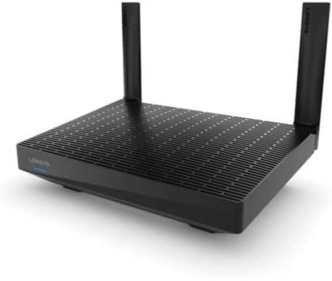 Linksys 메시 WiFi 6 라우터 듀얼 밴드 500 평방 피트 커버리지 20개 이상의 디바이스 최대 AX500 5Gbps 속도 MR7340, 1500 ft, 20+