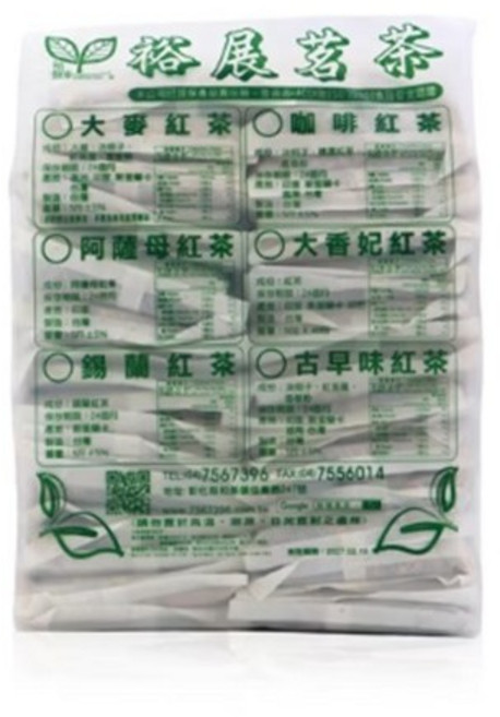 裕展茗茶 古早味紅茶包 獨立包裝 方便沖泡 傳統風味 營業用茶包, 1套, 50個裝, 55g